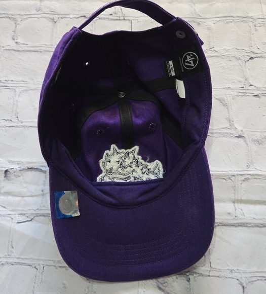 TCU Sequince Outlined Horned Frogs Purple Baseball Cap Size:Kids - Picture 6 of 6